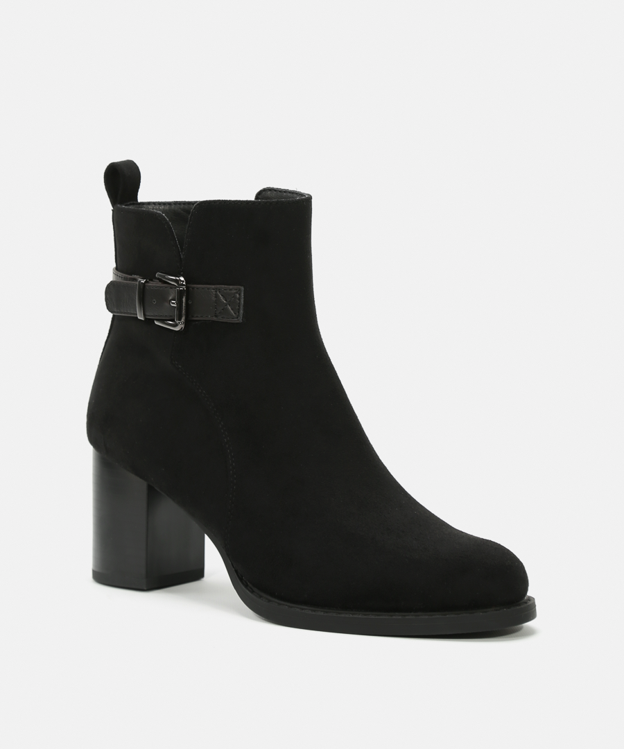 Botines tacón hebilla image number null